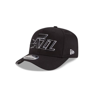Utah Jazz Gorra | New Era NBA Stretch Snap 9fifty Snapback Cap Mexico - Negros